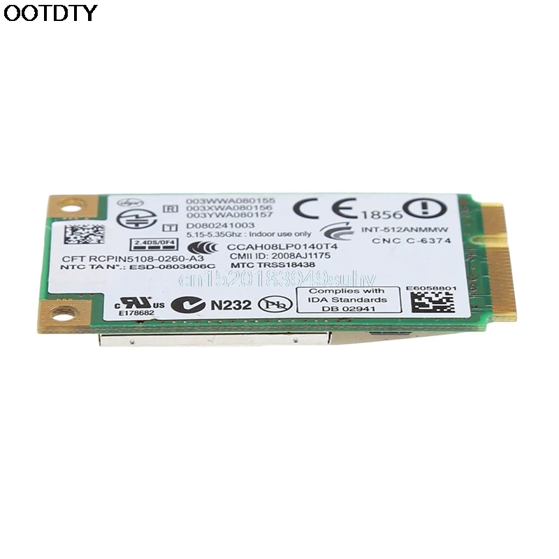 Плата Mini PCI E для Link Intel 5100 WIFI 512an_mw 300M беспроводная WLAN карта 2 4/5 ГГц # L059 new hot|wlan card|mini