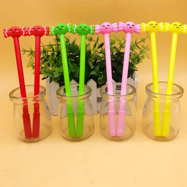 4 шт./компл. кавайные корейские канцелярские милые цветные гелевые ручки в форме