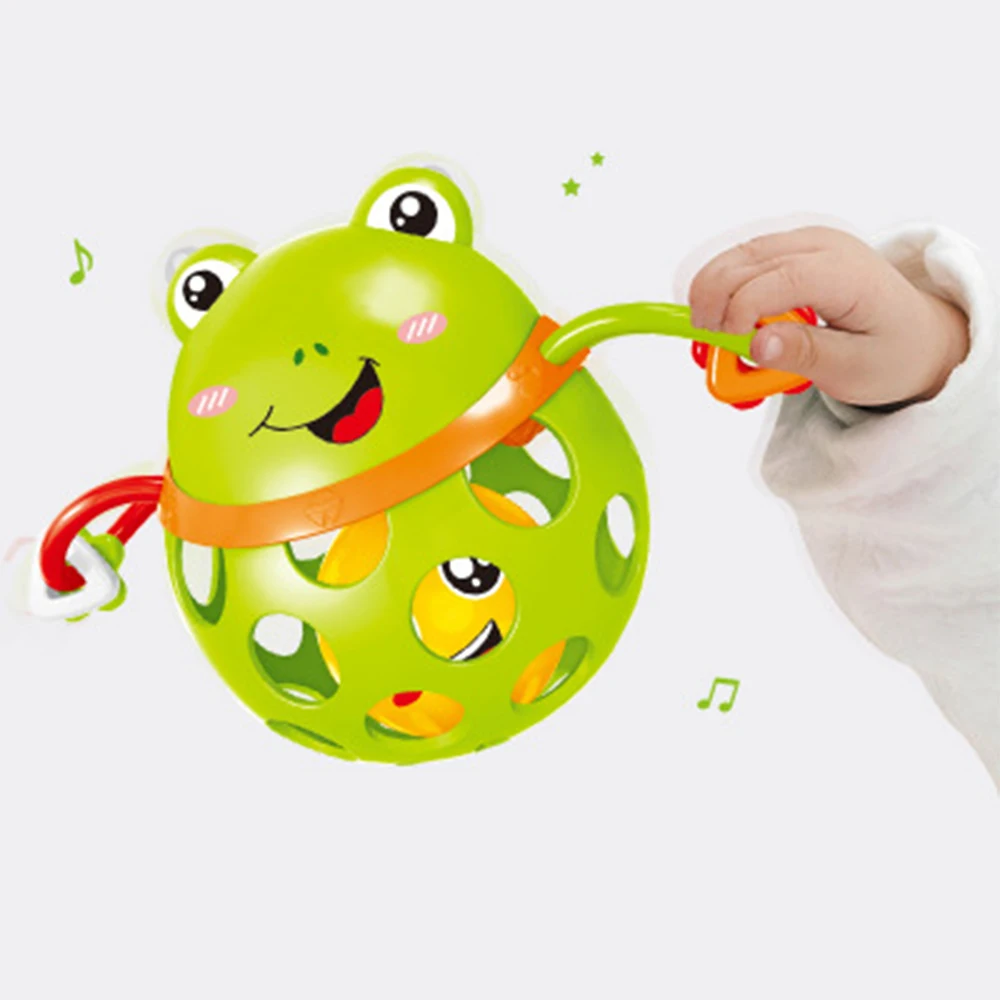 Детский Пластиковый нетоксичный цветной яркий колокольчик с животными