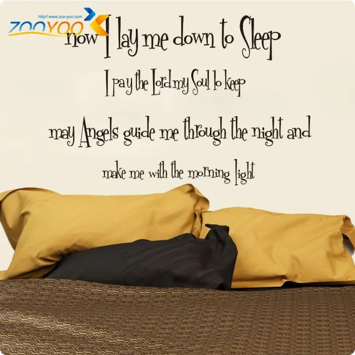 Цитата Наклейки на стены 2014 Новый дизайн теперь я кладу меня в спящий Съемные
