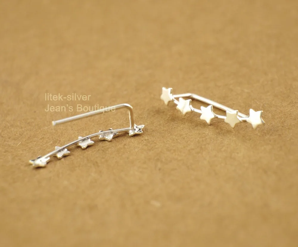 Женские сережки манжеты на гусеничном ходу S92|Серьги-подвески| |