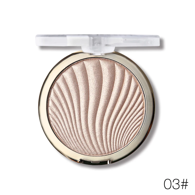 03 MISS ROSE бренд макияж 6 цветов блеск хайлайтер бронзатор для лица свечение база макияж хайлайтер контуринг палитра золото мерцание - Цвет: 03