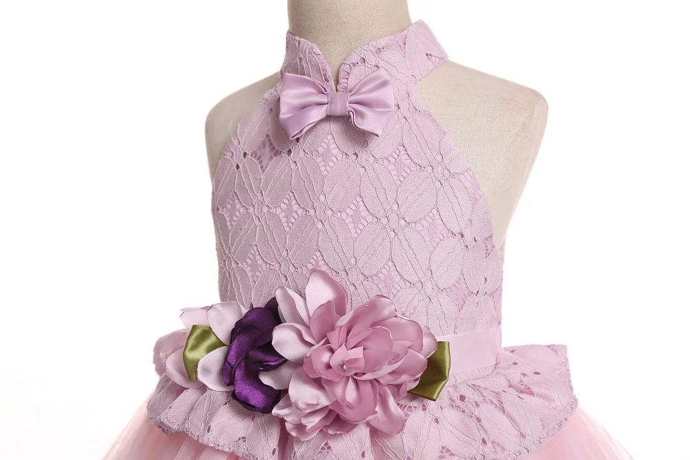 Платье для маленьких девочек одежда кружевное детское платье Вечерние