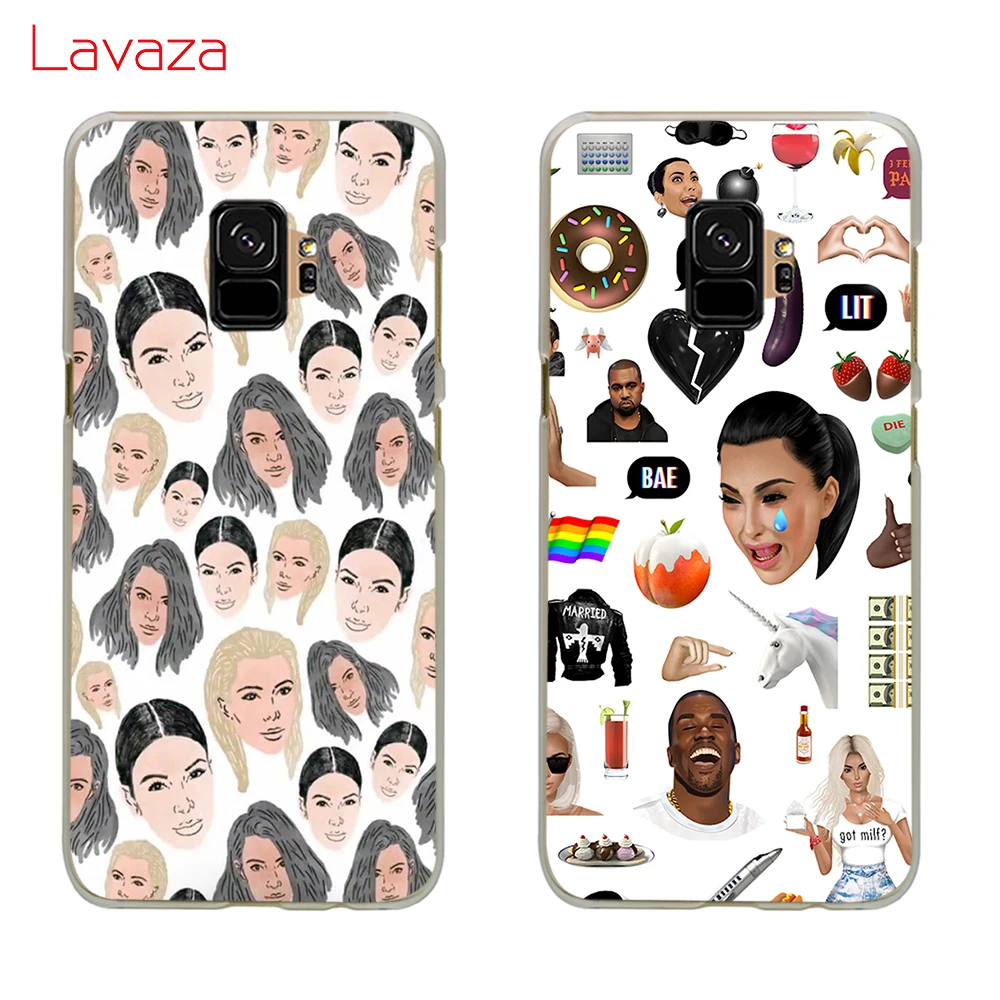Жесткий чехол для телефона Lavaza Kimoji Kim Kardashian kanye west north kylie jenner Samsung Galaxy A10 A30 A40 A50 A70 M10