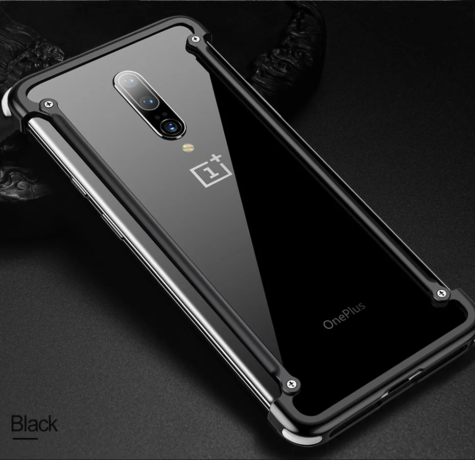 Металлический чехол с подушкой безопасности для Oneplus 7 6T чехол персональный 7pro чехол с подушкой безопасности металлический бампер чехол для Oneplus 7 Чехол