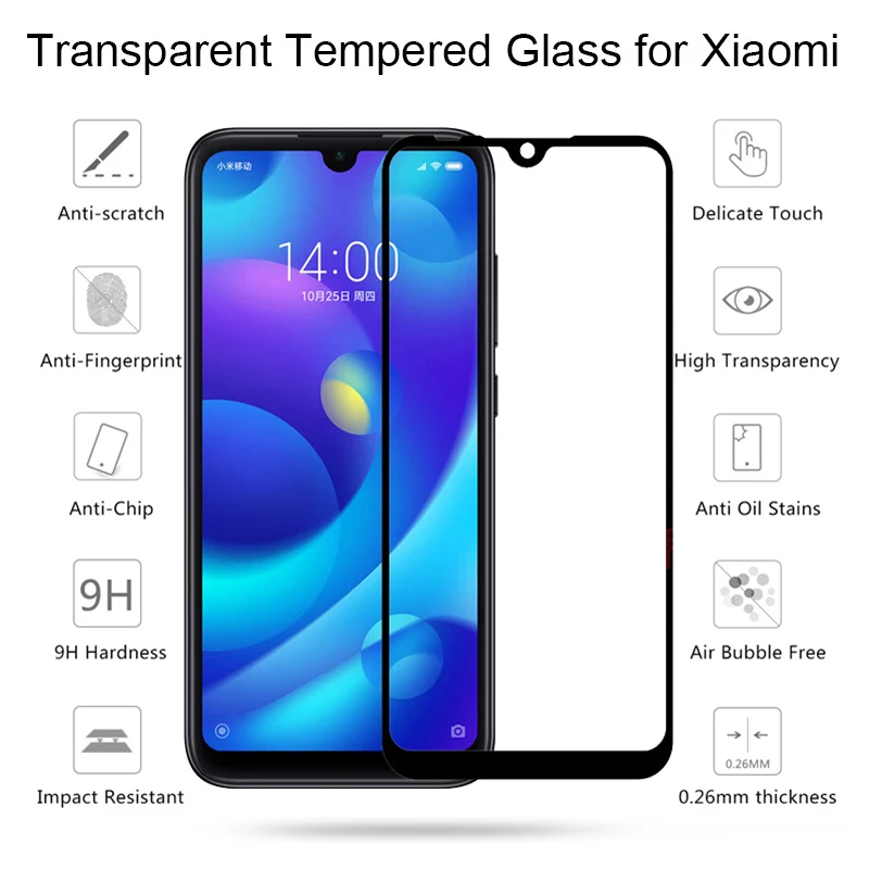 3-в-1 360 закаленное Стекло + чехол на для сяоми редми ноут 7 про ксиоми for Xiaomi Redmi Note Pro