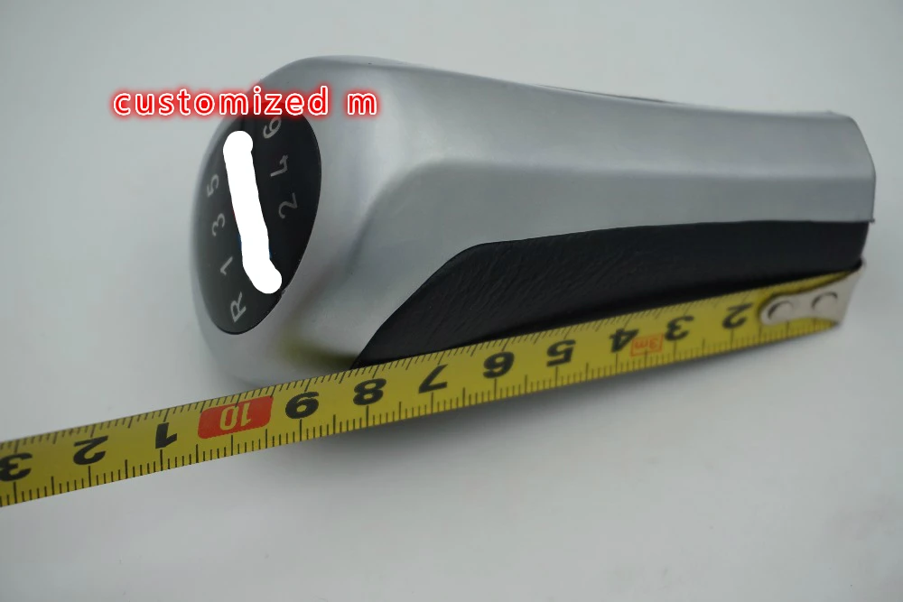 Новинка серебро хром м стайлинга автомобилей 6/5 Скорость Шестерни рукоятка