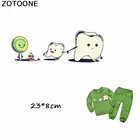 ZOTOONE карикатура зуб конфеты патчи теплопередача железа на наклейки A-level моющиеся патчи для одежды DIY Аппликация для детей