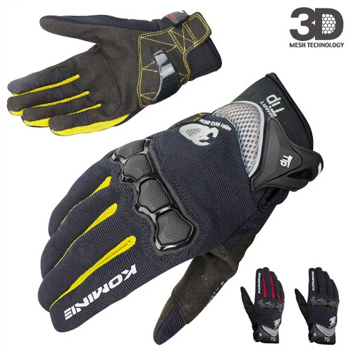 Free shipping KOMINE GK-162 Motorcycle Gloves GK162 3D PROTECT Air Mesh Sport Racing Cycling gloves Touch Screen | Автомобили и
