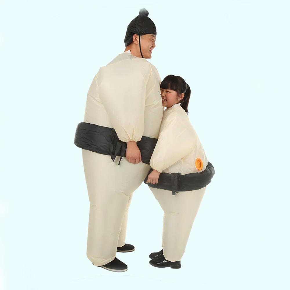 Надувной костюм для детей, взрослых, японская одежда Sumo Tranier, вечерние костюмы на Хэллоуин, маскарадные костюмы для родителей и детей