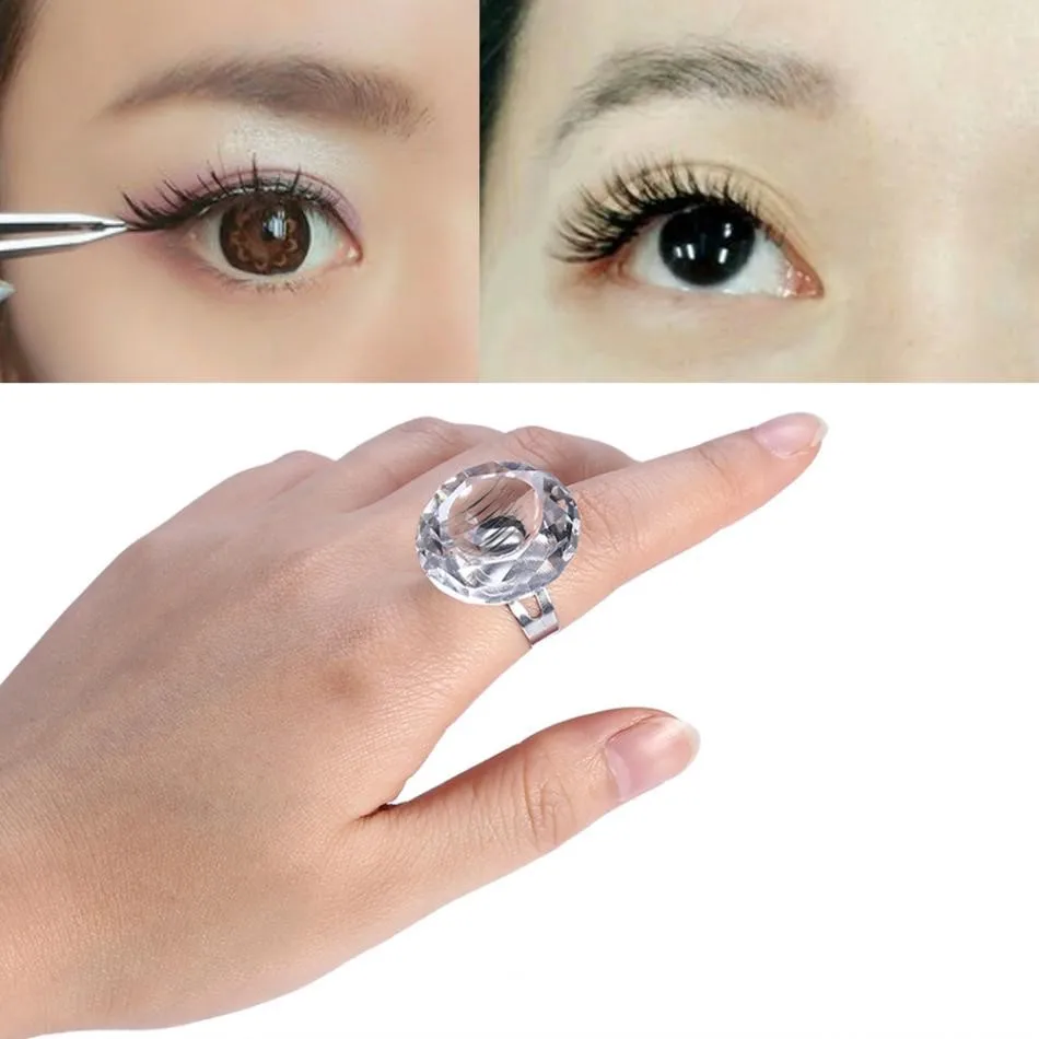 Tattoo Pigment Ring Cup Ink Holder Crystal Container For Microblading Eyebrow Eyelash Extensions Makeup Accessory | Красота и