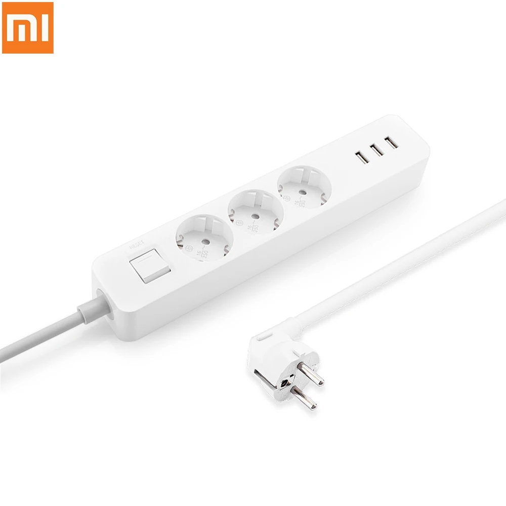 Xiaomi Mi силовая полоса 3 выхода USB порт разъем 1 4 метров длина кабеля удлинитель
