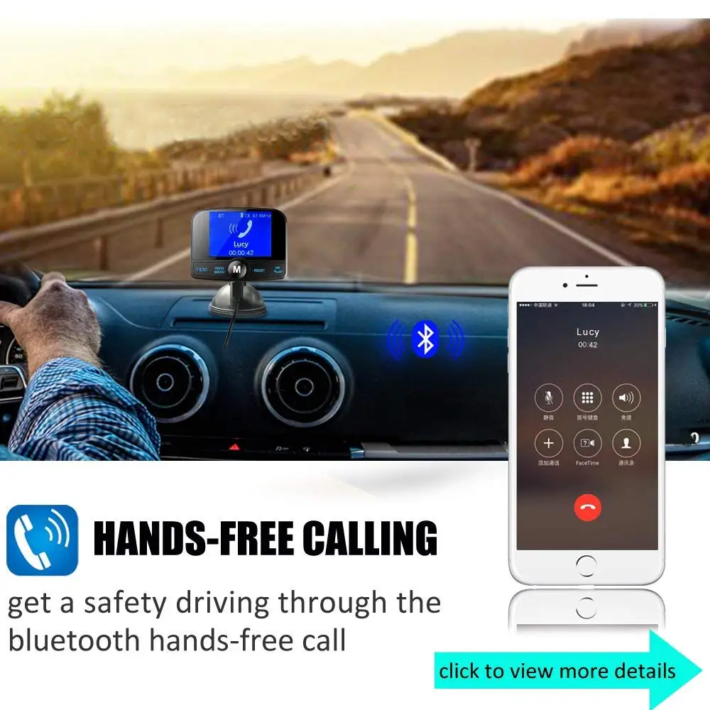 DAB беспроводной Bluetooth Fm Автомобильный передатчик и Dab автомобильный