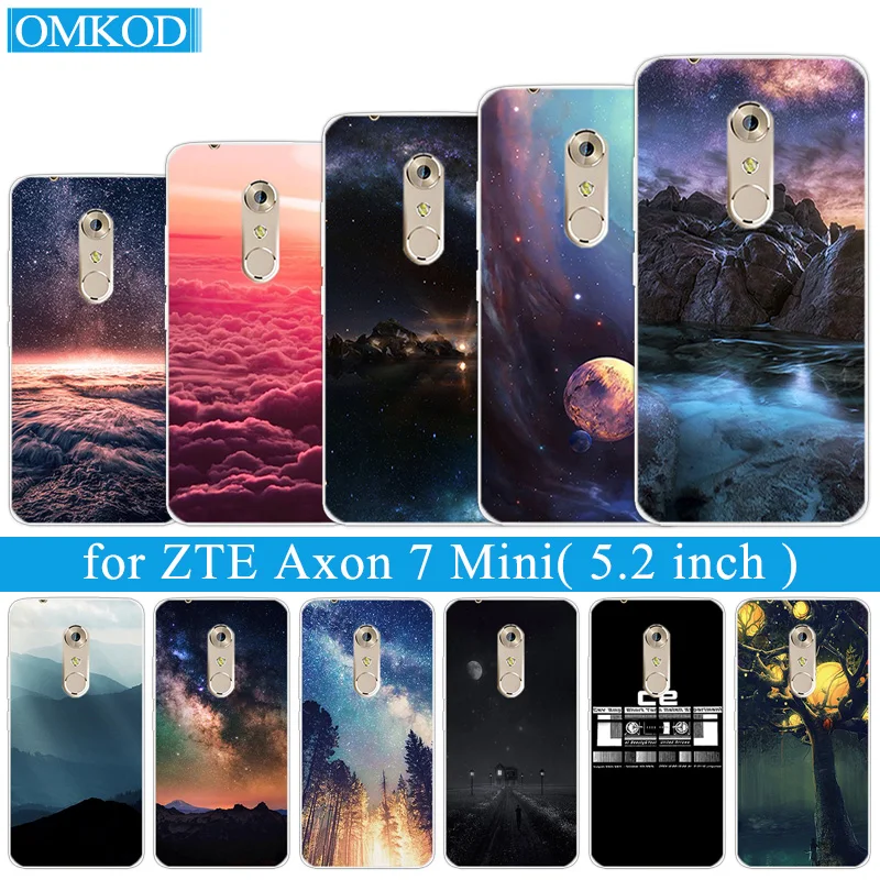 5 2-дюймовый чехол для ZTE Axon 7 Mini силиконовый телефона Starry Sky защитный | Мобильные