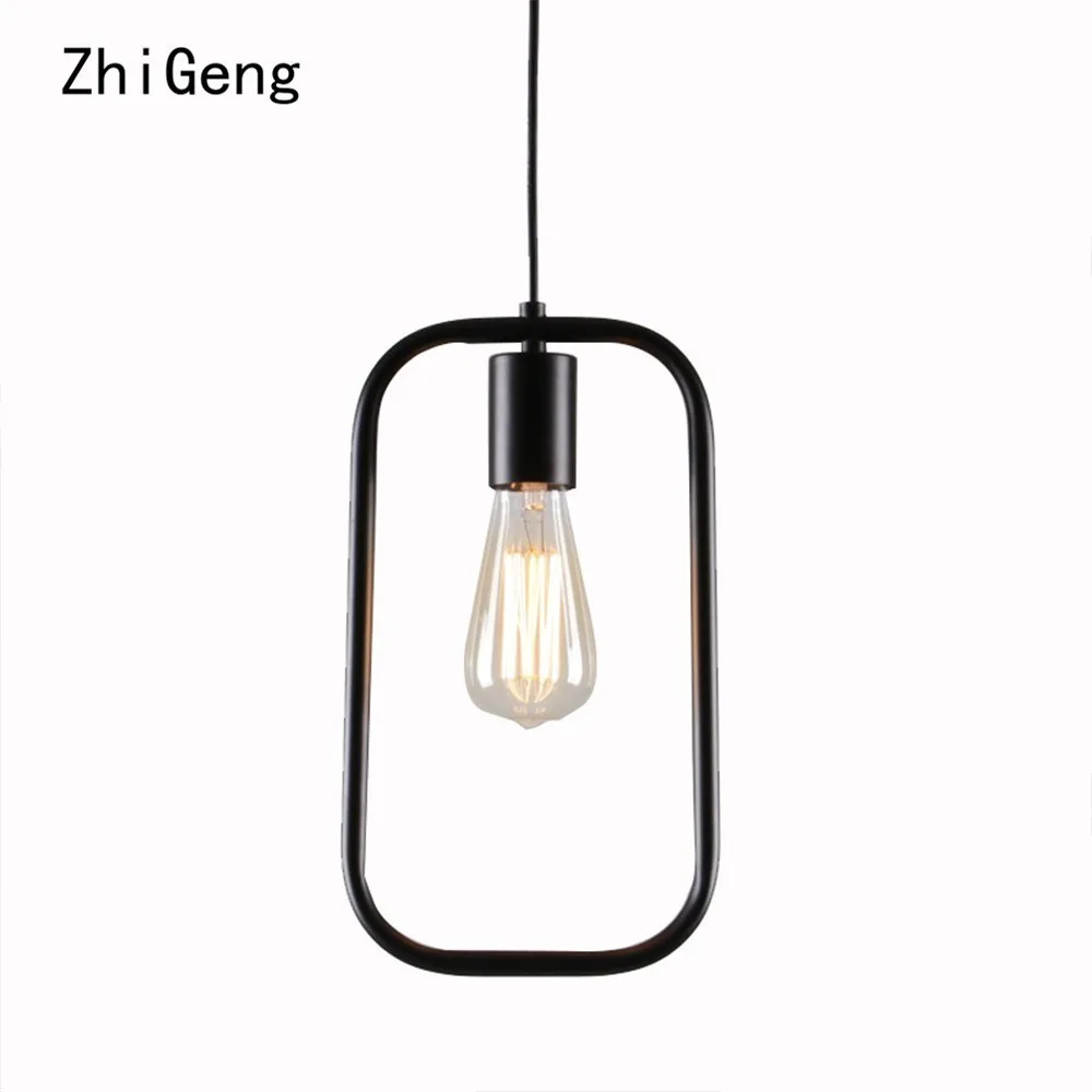 ZhiGeng E27 кухонный кулон промышленный многоугольник магазин одежды американская