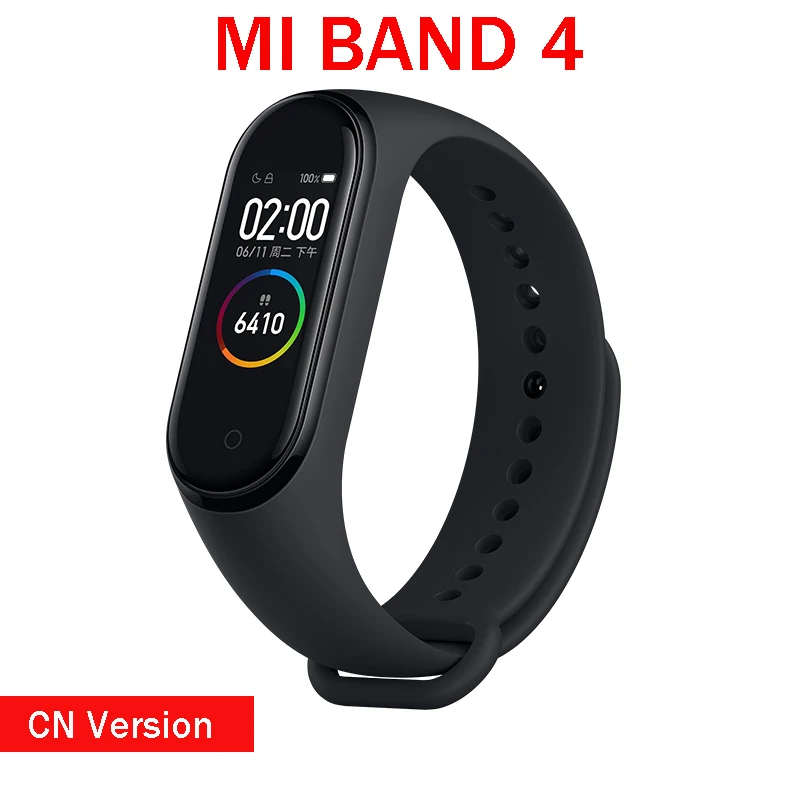 MI Band 4 CN Version Xiaomi mi Band 3 Смарт-браслет Спорт Фитнес браслет шагомер сердечного ритма Fitbits браслет Bluetooth 4,2 для xio mi Band 2 - Цвет: MI Band 4 CN Version