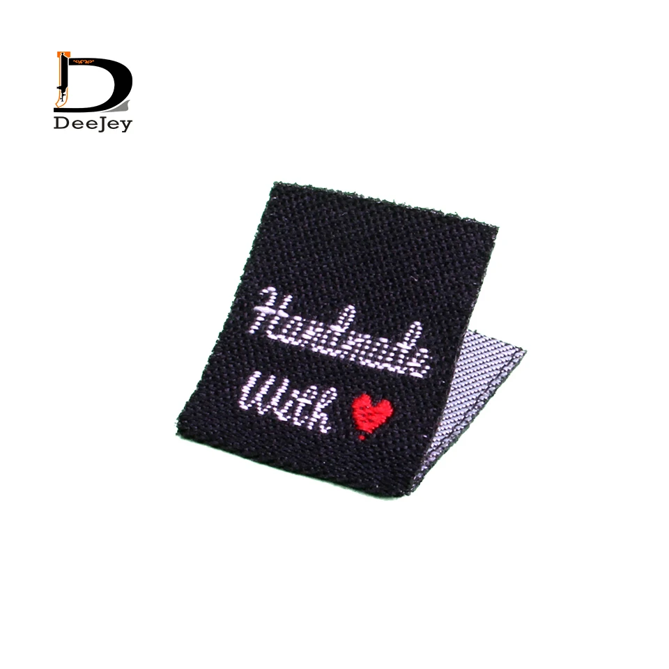 Тканые бирки Рыбки сделай сам 2*2 см 150 шт./партия|fabric flowers for clothing|tag lifefabric sample |