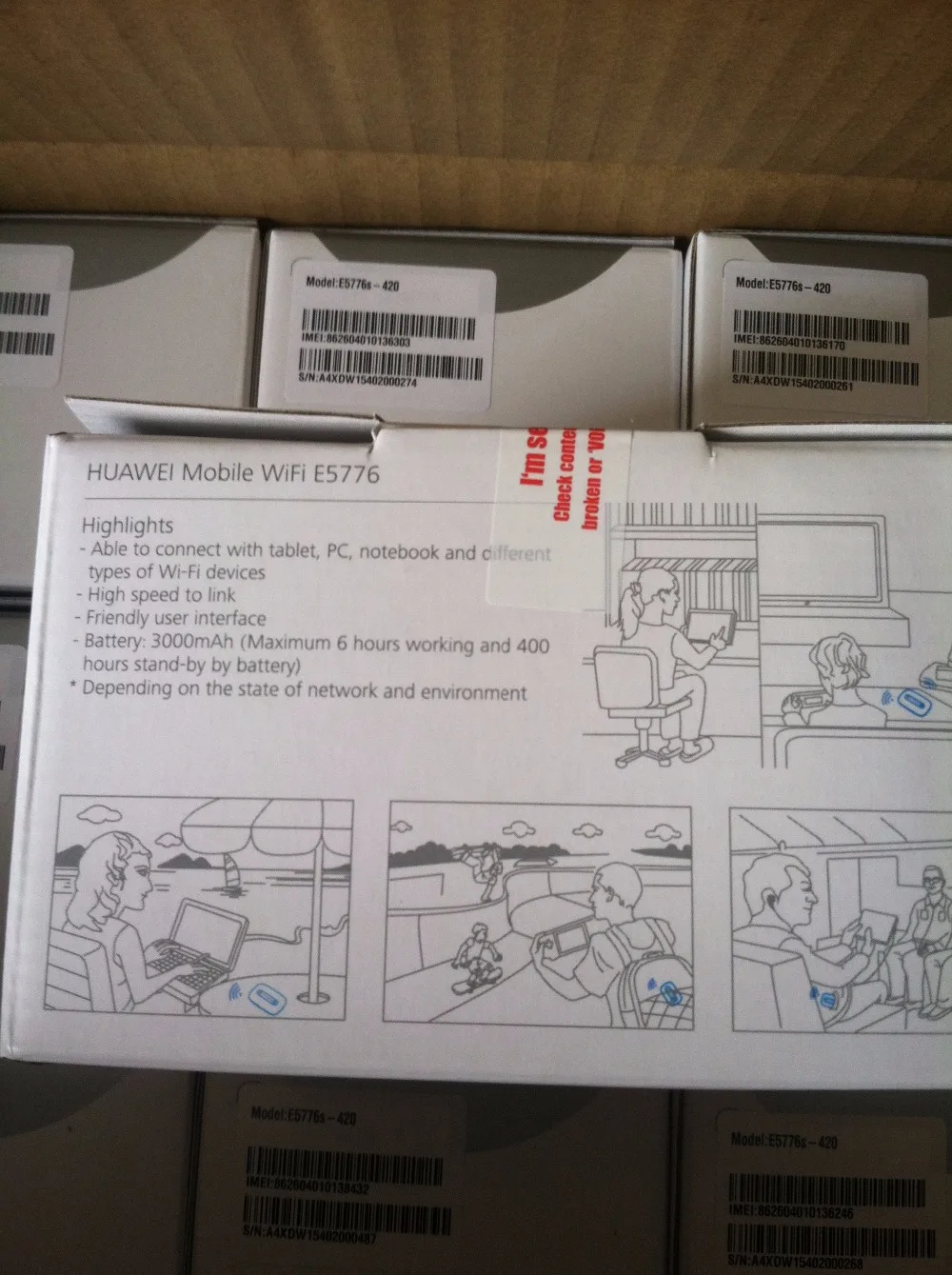 Huawei E5776s 420 FDD B3/B7 1800/2600 МГц который не привязан к оператору сотовой связи B42/43 3500