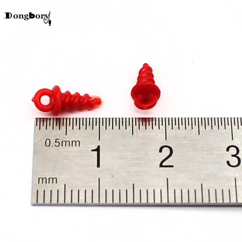 50PCS Boilie Screw Plastic Bait Pop Up Carp Fishing Holder Accessories Ronnie D Rig Terminal Tackle Equipment | Спорт и развлечения