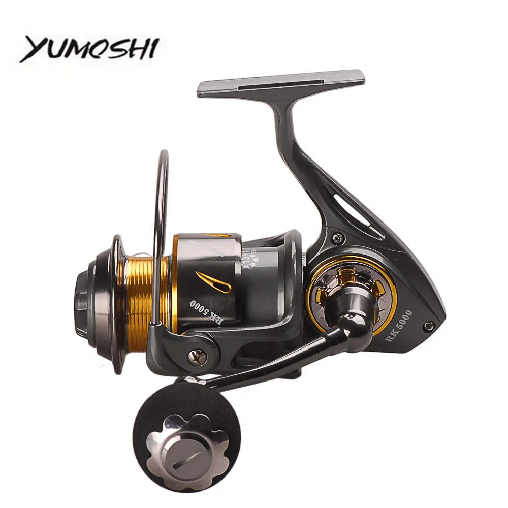 Yumoshi RK5000 9000 Series Рыболовная катушка 13 + 1BB полностью металлические спиннинговые