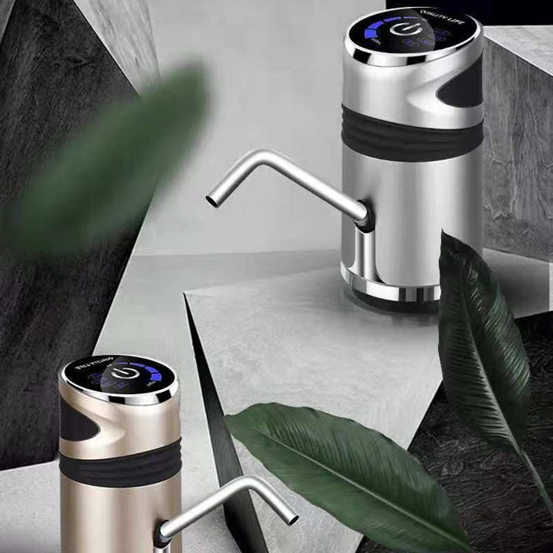 Automatic Electric Water Pump Button Dispenser Gallon Bottle Drinking Switch For Pumping Device Silver Grey |