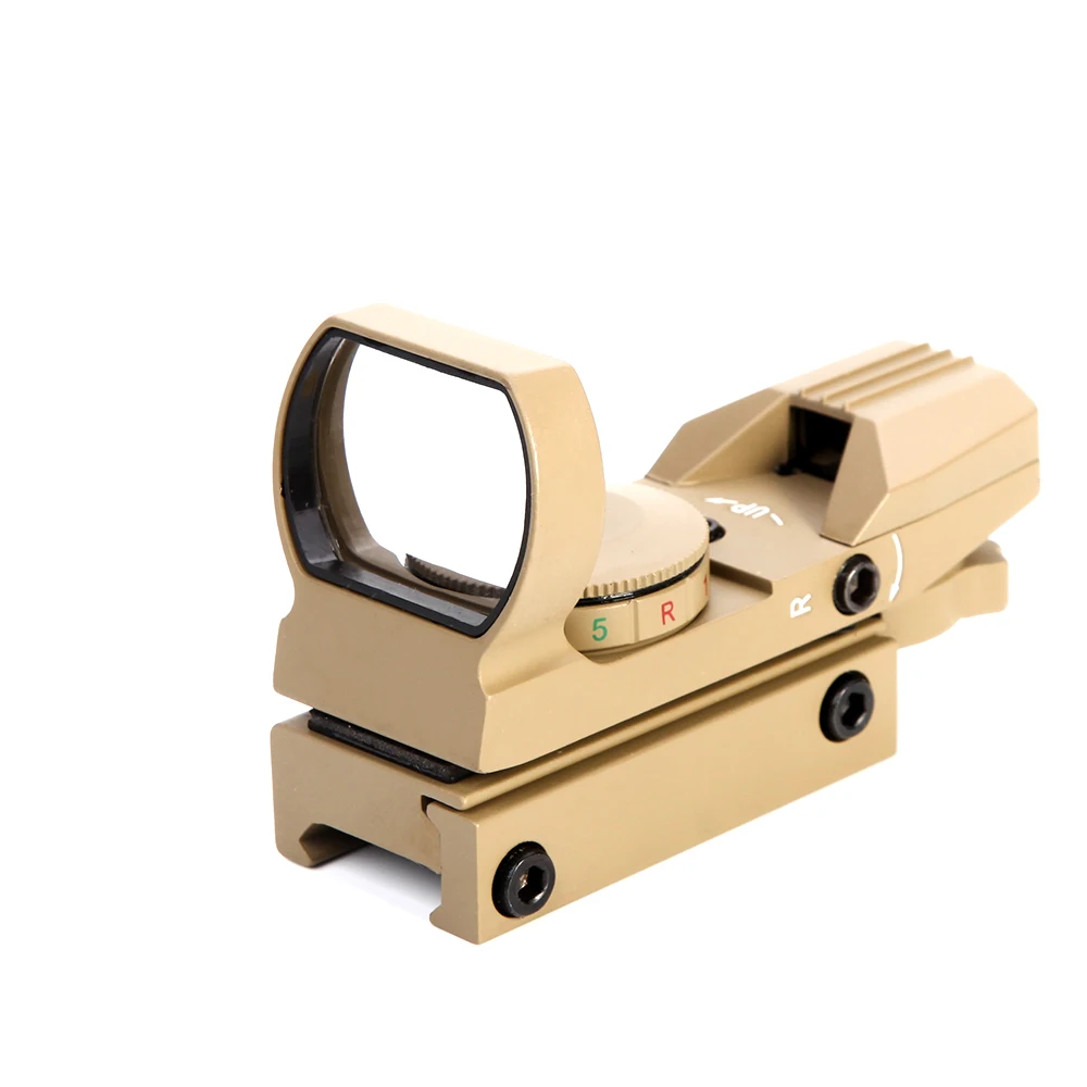 LUGER охотничья Оптика прицел голографический красный точка зрения рефлекс 4 сетка тактический прицел 20 мм рельсовый Коллиматорный прицел для пистолета