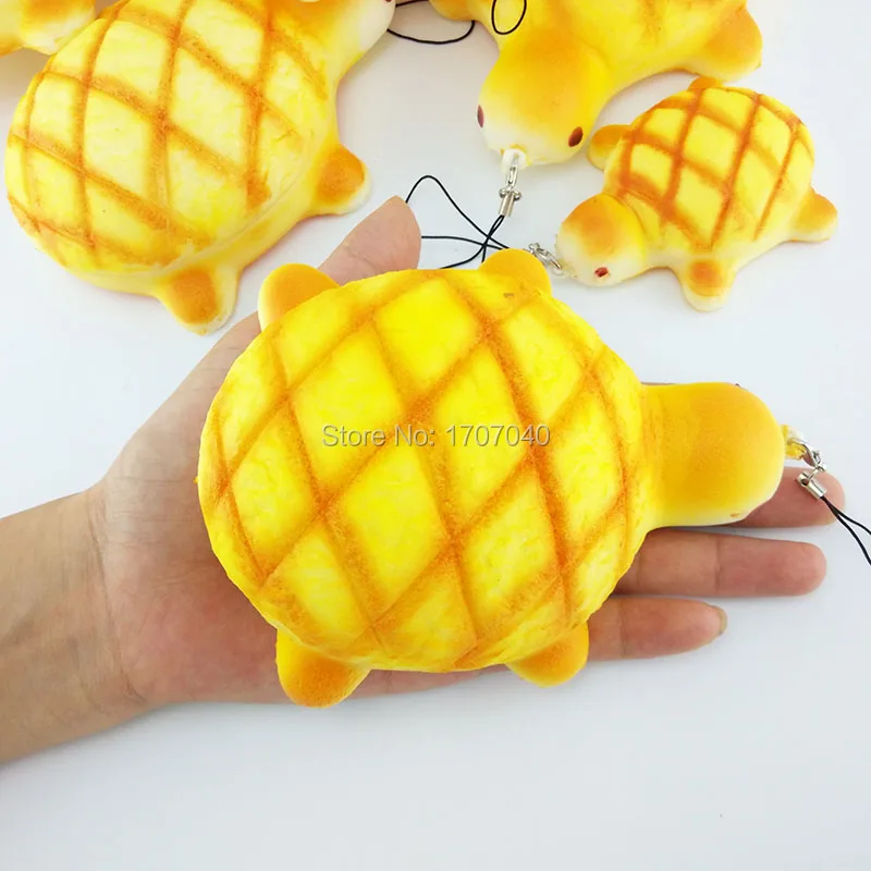 Jumbo 13 см Kawaii мягкая желтая черепаха Бун сжимаемые Черепашки коллекционные