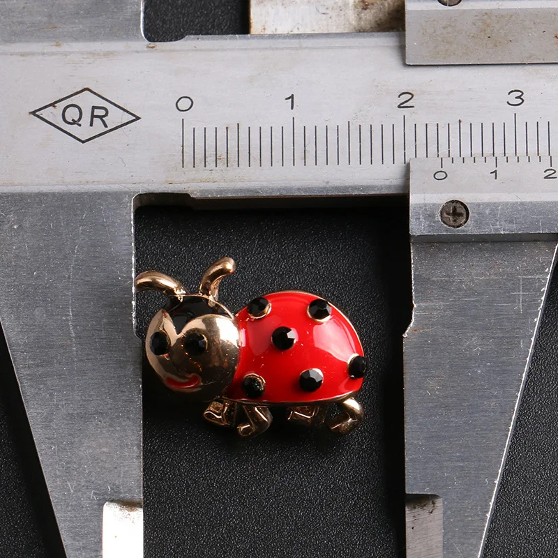 Женская Брошь в виде божьей коровки с кристаллами|hat brooch|suit broochjewelry scarf clip |