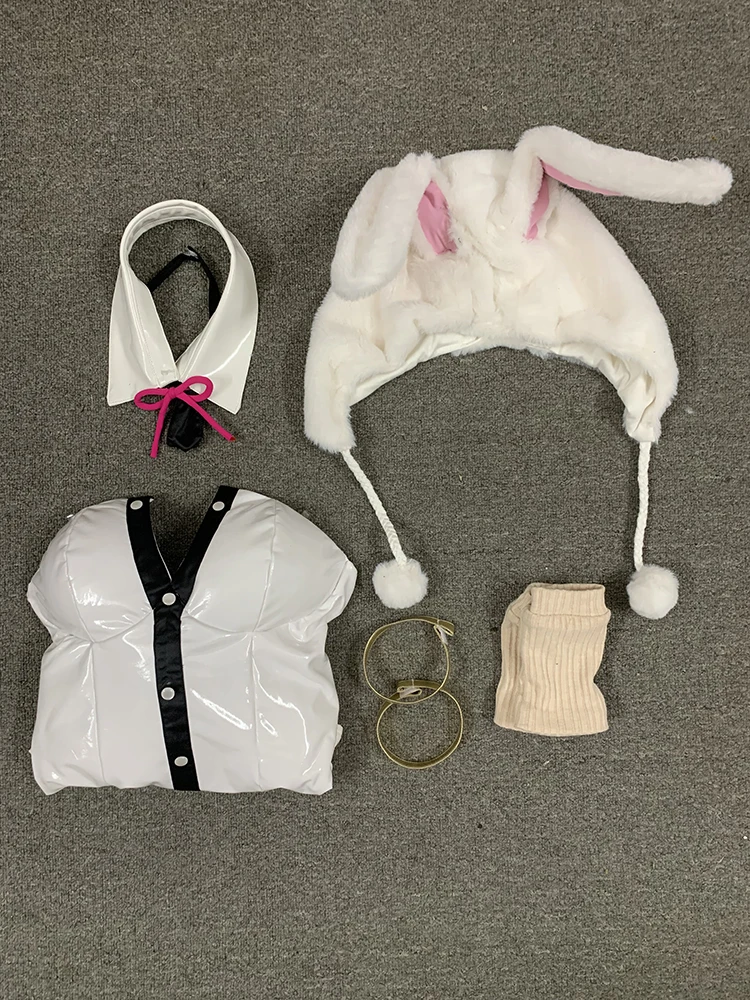 

[Customized] Anime! Danganronpa Nanami ChiaKi Bunny Girl Sexy Uniform Maid Dress Cosplay Costume+Hat Easter Halloween Free Ship