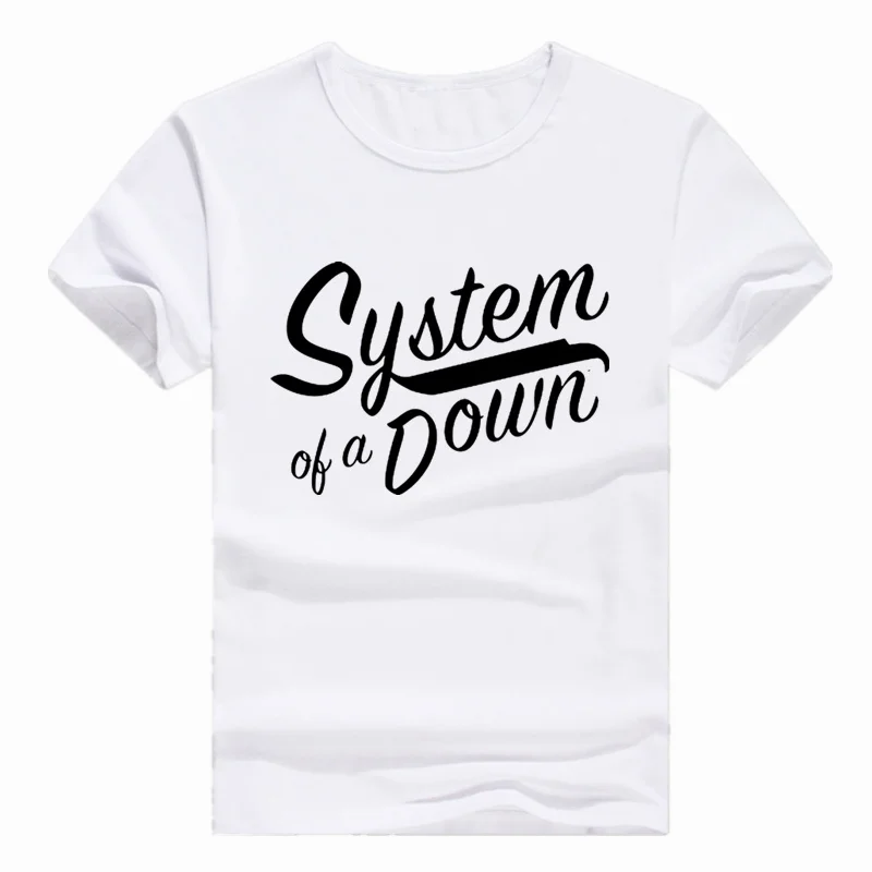 Азиатский размер принт система A Down SOAD ROCK METAL MUSIC футболка с коротким рукавом и
