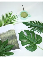 various simulated leaves plant gold green leaf ins photography props accessories for home office photo studio diy decoration
