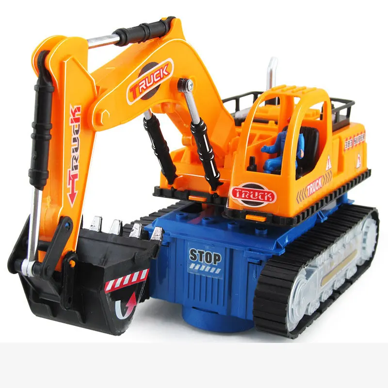 Электрический экскаватор Детский мальчик Музыкальный детский автомобиль