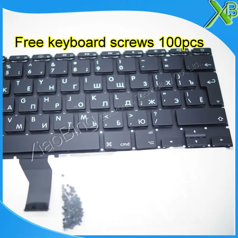 Совершенно новый для MacBook Air 11 6 &quotA1370 A1465 RU Русская клавиатура + 100 шт винтов