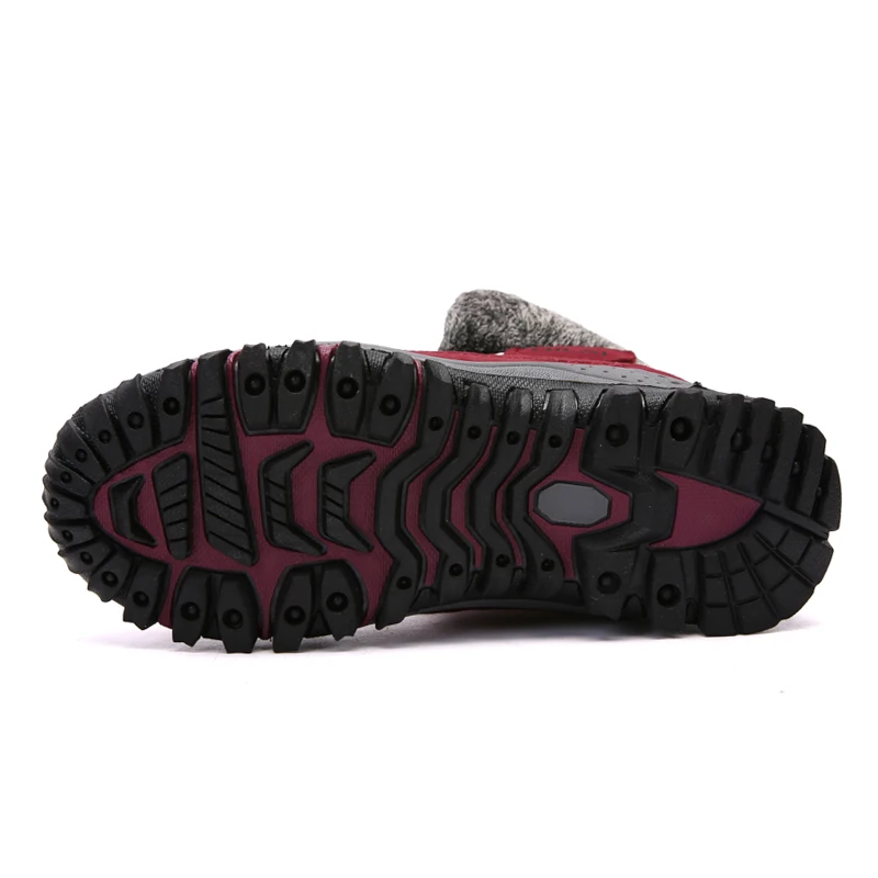 Новые женские ботинки высокое качество кожи замшевые зимние сапоги Утепленная