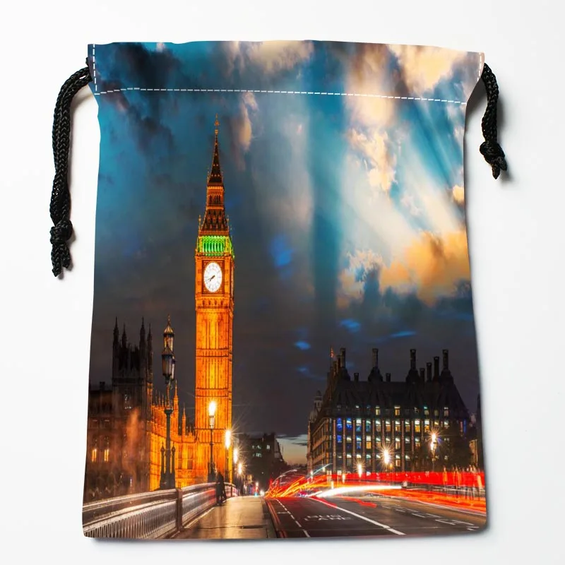 Новое прибытие Лондон Англия Skyline Art Drawstring Bags Custom Storage Printed Receive Bag Type Size 18X22cm | Дом и