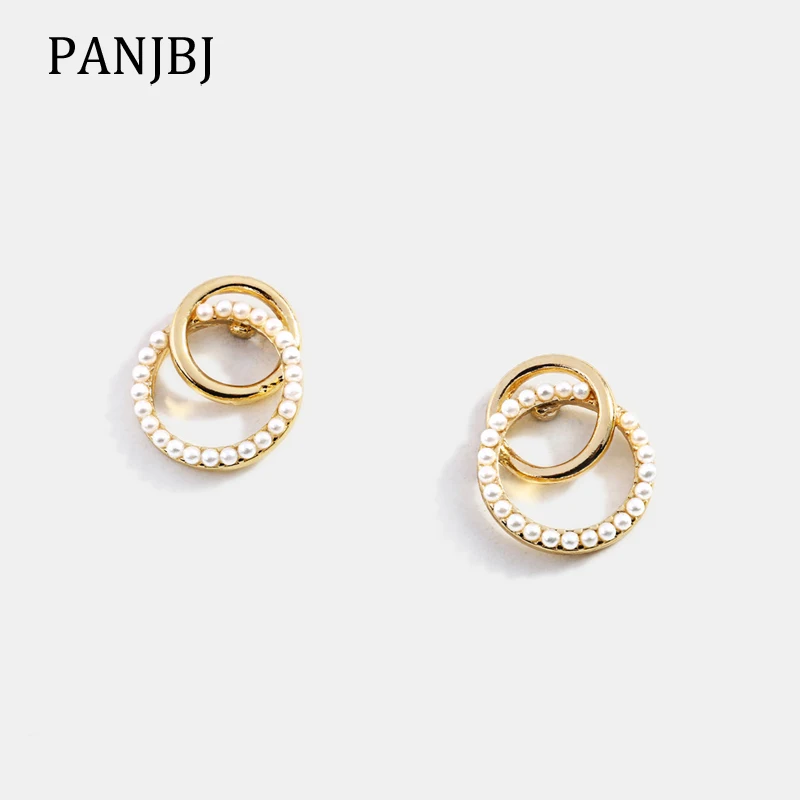 Женские серьги с жемчугом винтажные массивные в Корейском стиле