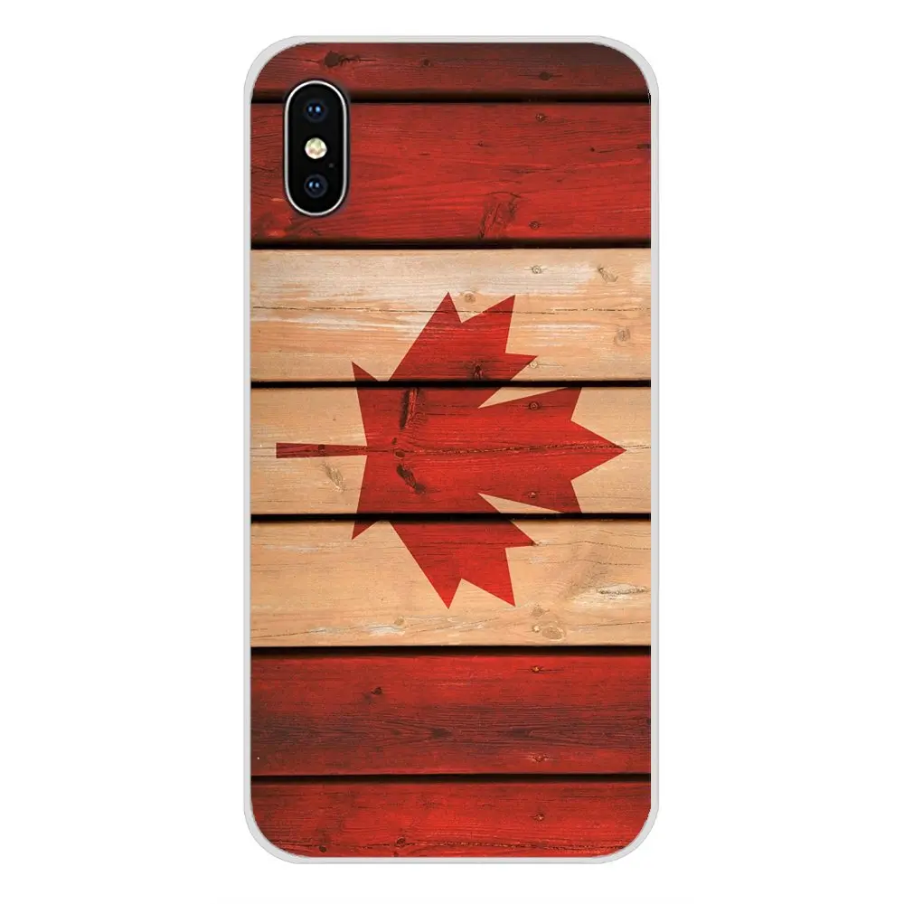 Силиконовые чехлы для Apple iPhone X XR XS MAX 4 4S 5 5S 5C SE 6 6S 7 8 Plus ipod touch канадский