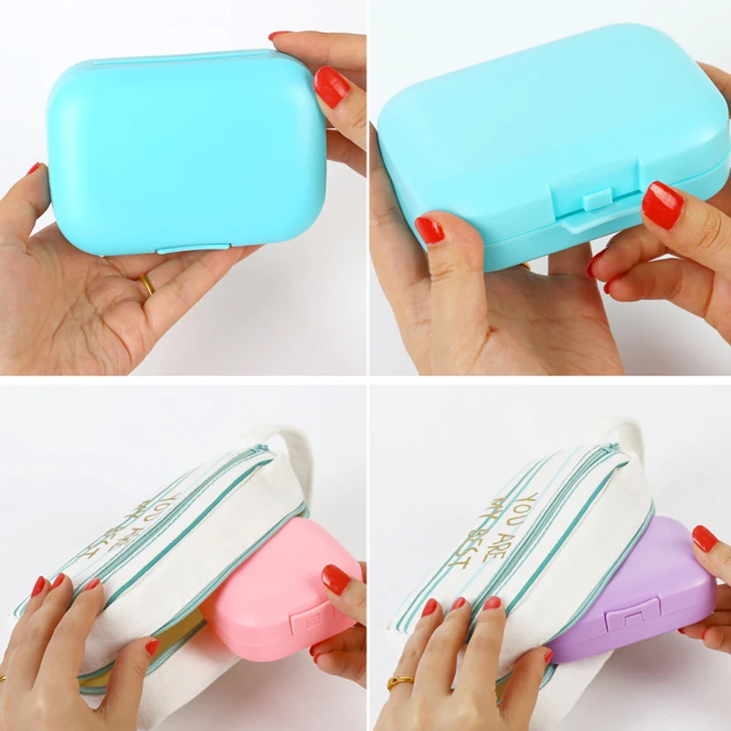 Мини органайзер для мыла кухни и ванной портативная дорожная коробка хранения