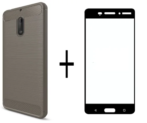 Shockproof Soft Rubber Back Phone Case for Nokia 9 8 7 plus Cover funda and Tempered Glass For 6 (2018) 5 3 cases +film | Мобильные