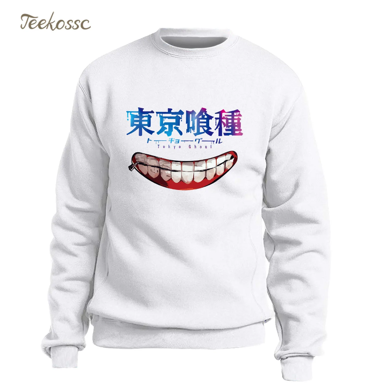 Мужская толстовка с капюшоном в сасуке ниндзя Tokyo Ghoul круглым вырезом японском
