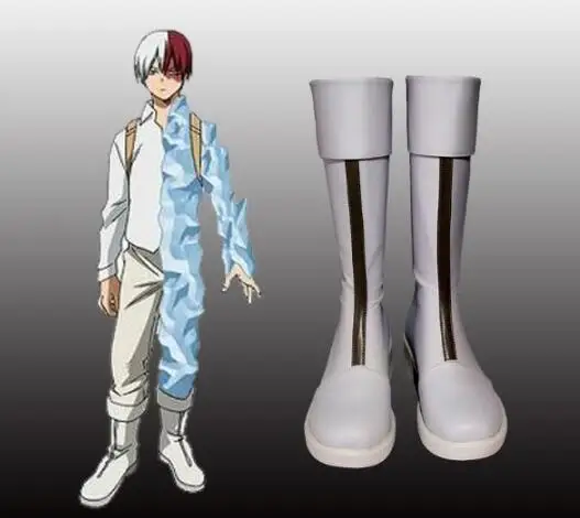 My Hero Academia Boku No Shoto Todoroki Cosplay Boots Shoes | Тематическая одежда и униформа