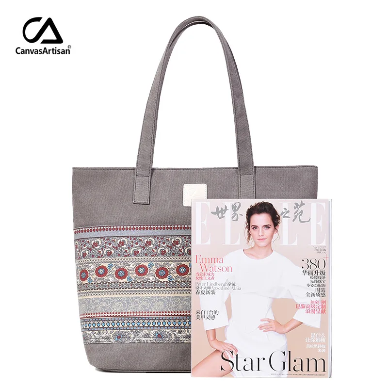 Холщовые женские сумки с цветочным принтом винтажная женская сумка для покупок