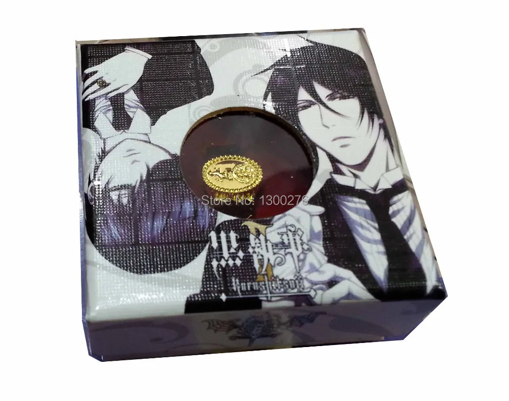 Кольцо Kuroshitsuji Black butler Ciel Phantomhive для косплея с героями мультфильмов 3 вида стилей