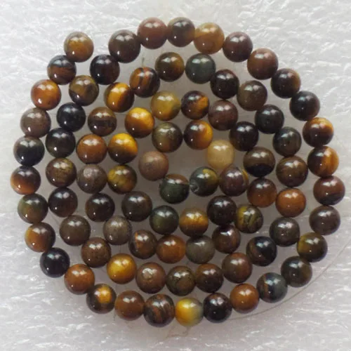 (1 нить/Лот) оптовая продажа натуральный камень тигровый глаз Круглый свободный