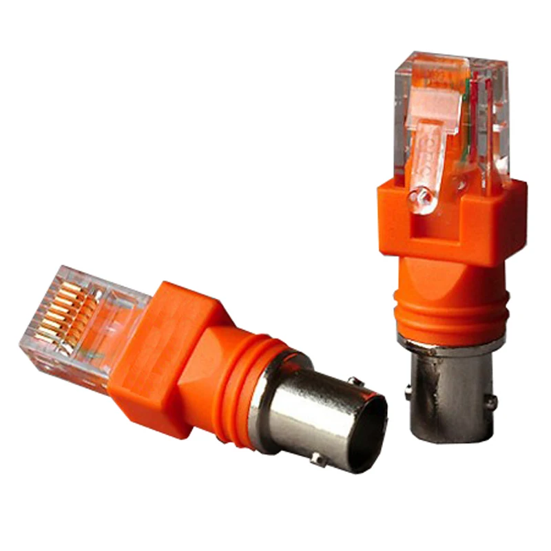 6 шт./лот BNC Female to RJ45 male adapter коннекторы Шасси Панель Крепление Монитора