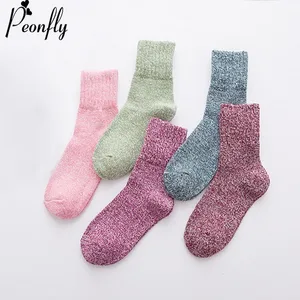 peonfly женщина моды твердых конфеты цвет шерсти теплые милые смешные носки модные короткие женские хлопок толще нация ретро - харадзюку зимой ветер смешно - носки чулочно носочных изделий сладости корейская мода мило