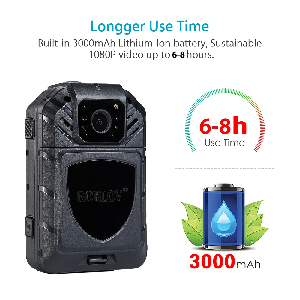Boblov WG4 2.8 дюймов ЖК дисплей HD 1080 P MTK чип ИК Ночное видение ношения на теле Камера 4 г