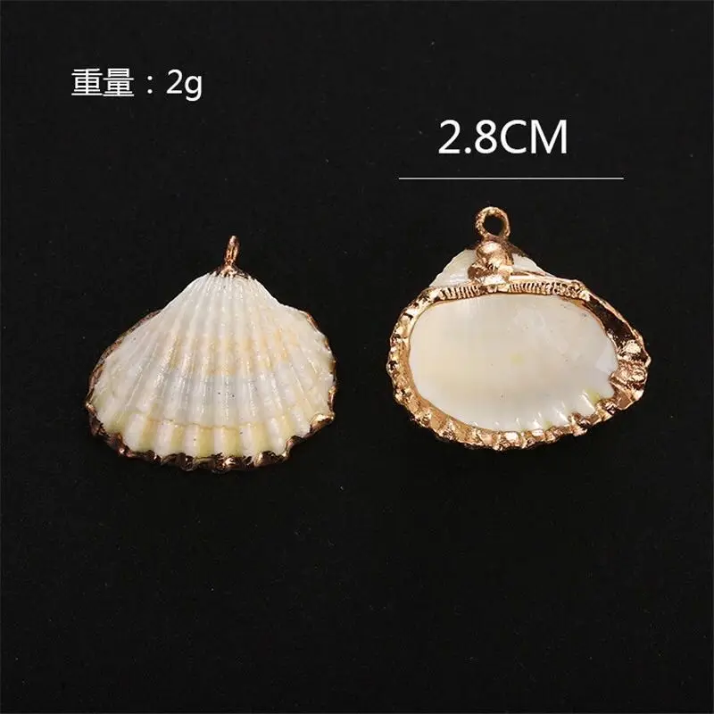 5 шт./лот новые модные ювелирные аксессуары позолоченные подвески с натуральными