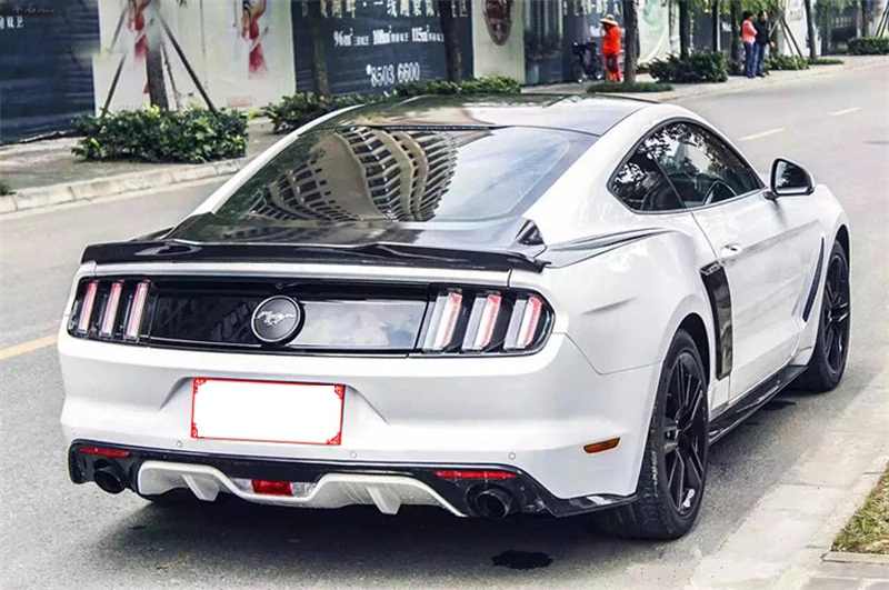 Автомобильный Стайлинг подходит для Ford Mustang Coupe высокое качество углеродное волокно задний багажник крыло спойлер