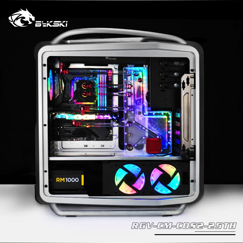 Акриловый бак BYKSKI для CoolerMaster COSMOS II чехол компьютера 3 контакта 5 В блестящий